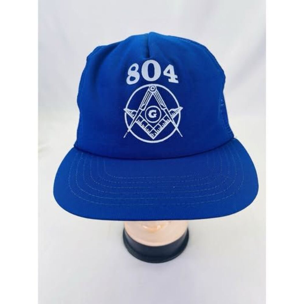 Vintage Masonic Trucker Style Cap in Blue 804